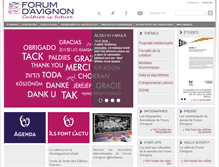 Tablet Screenshot of forum-avignon.org